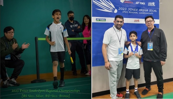 Sai Rathan Sai Ratan Shankar from Forsyth ranked 6th; USA Badminton junior singles ...
