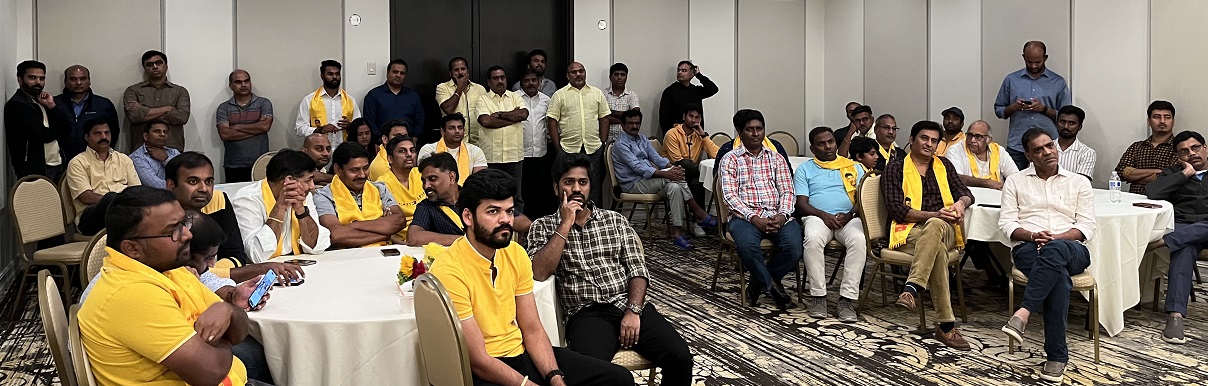 గుడివాడ బరిలో ఉన్న రాము వెనిగండ్ల కి పెద్ద ఎత్తున మద్దతు @ Atlanta ...