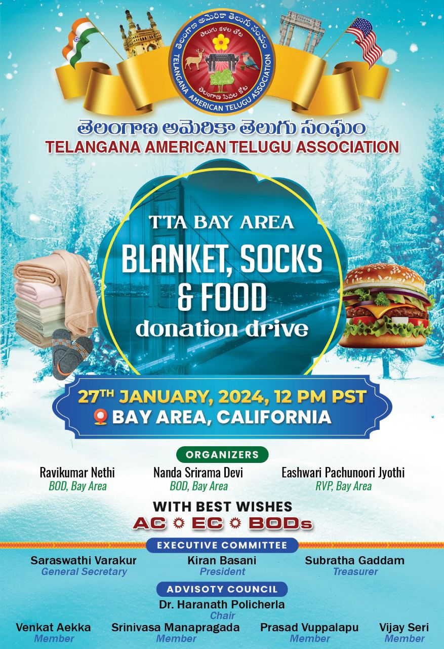 TTA Blankets, Socks & Food Donation Drive for homeless in San Francisco